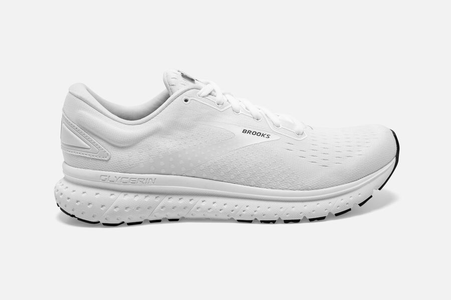 Zapatillas Running Brooks Glycerin 18 Hombre Blancas Ofertas BMLC47509